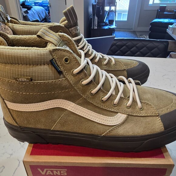 Vans SK8-HI MTE Waterproof Olive Men's 13 Hiking Sneaker Boot VN000CVTCX6 NEW - Picture 4 of 12